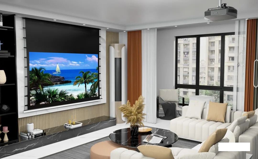 豪華隱藏天花黑晶抗光幕